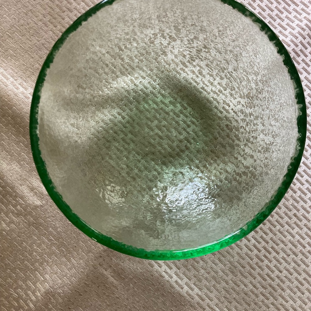 ♥️🤍💙2 Artisan Designer Fire and Light Glass Bowls Set - Picture 7 of 9